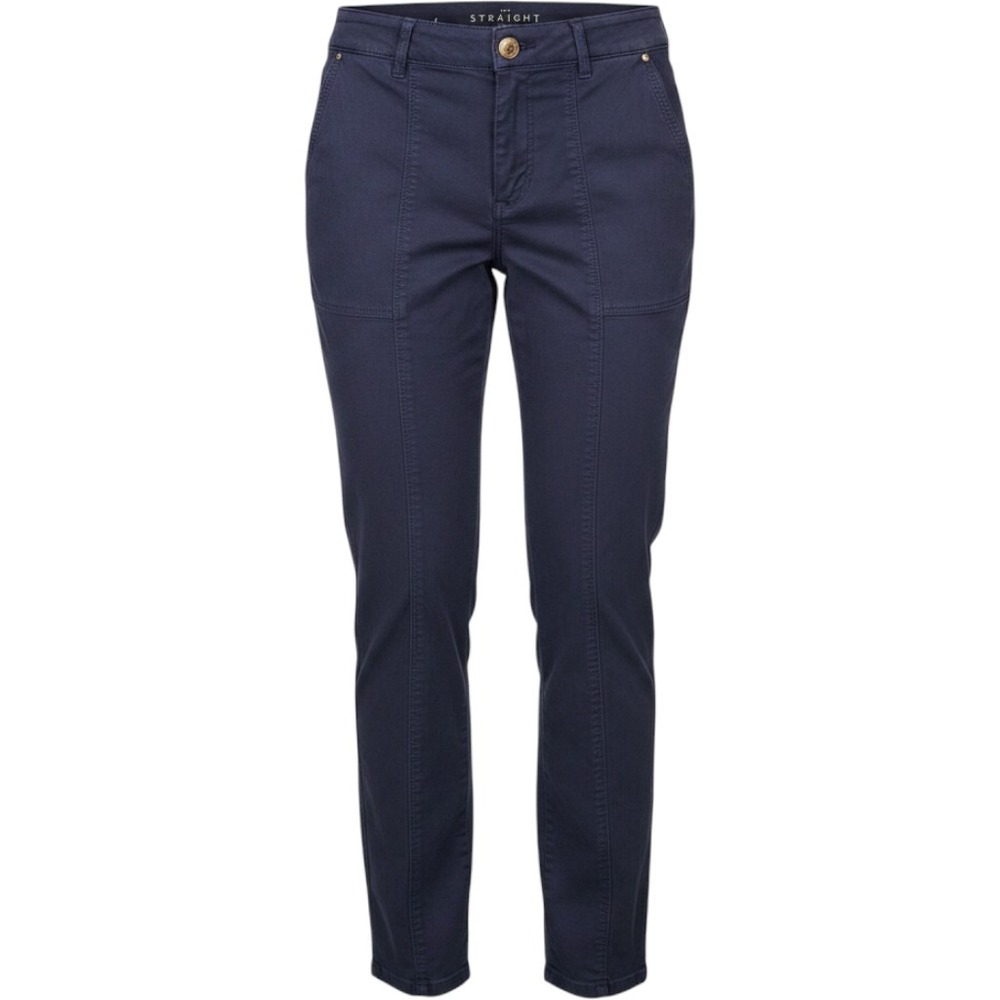 WHBM‎ The Straight Crop Mid Rise Blue Size 4 Slash Pocket Cotton Jean 33x28